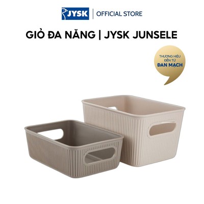Giỏ đa năng | JYSK JUNSELE |lnhựa PP | nhiều màu | R17/18xD17/29xC6/12cm