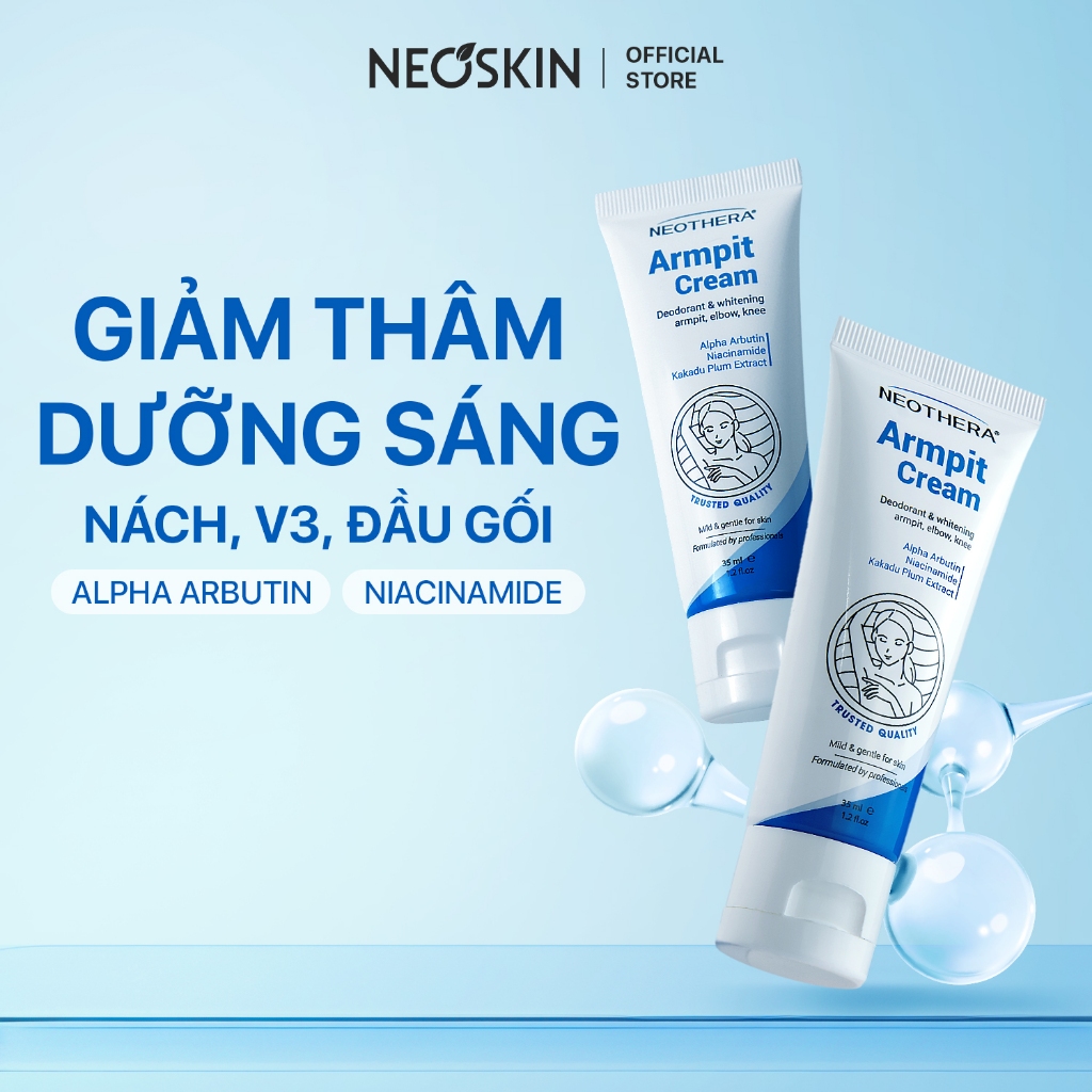 Combo 2 Kem Thâm Nách, Mông, Bẹn Giúp Trắng Da Vùng Nách Armpit Cream, Thu Nhỏ Lỗ Chân Lông Sau 2 Tu
