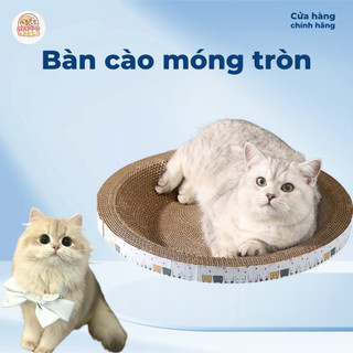 Bàn Cào Móng Tròn Cho Mèo, Bàn Cào Móng Thân Thiện Với Môi Trường, Giúp Bé Giảm Stress - Happy Pet