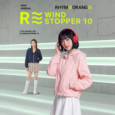 Áo Khoác Dù Nữ Dáng Lửng Chống Nắng Trượt Nước Windstopper 10 LIMEORANGE OO26267101