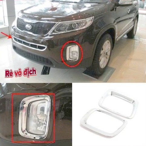 Ốp Viền Đèn Gầm Sorento 2014 2015 2016 2017 2018 2019 - Ốp Bảo Vệ Đèn Gầm Trước Kia Sorento