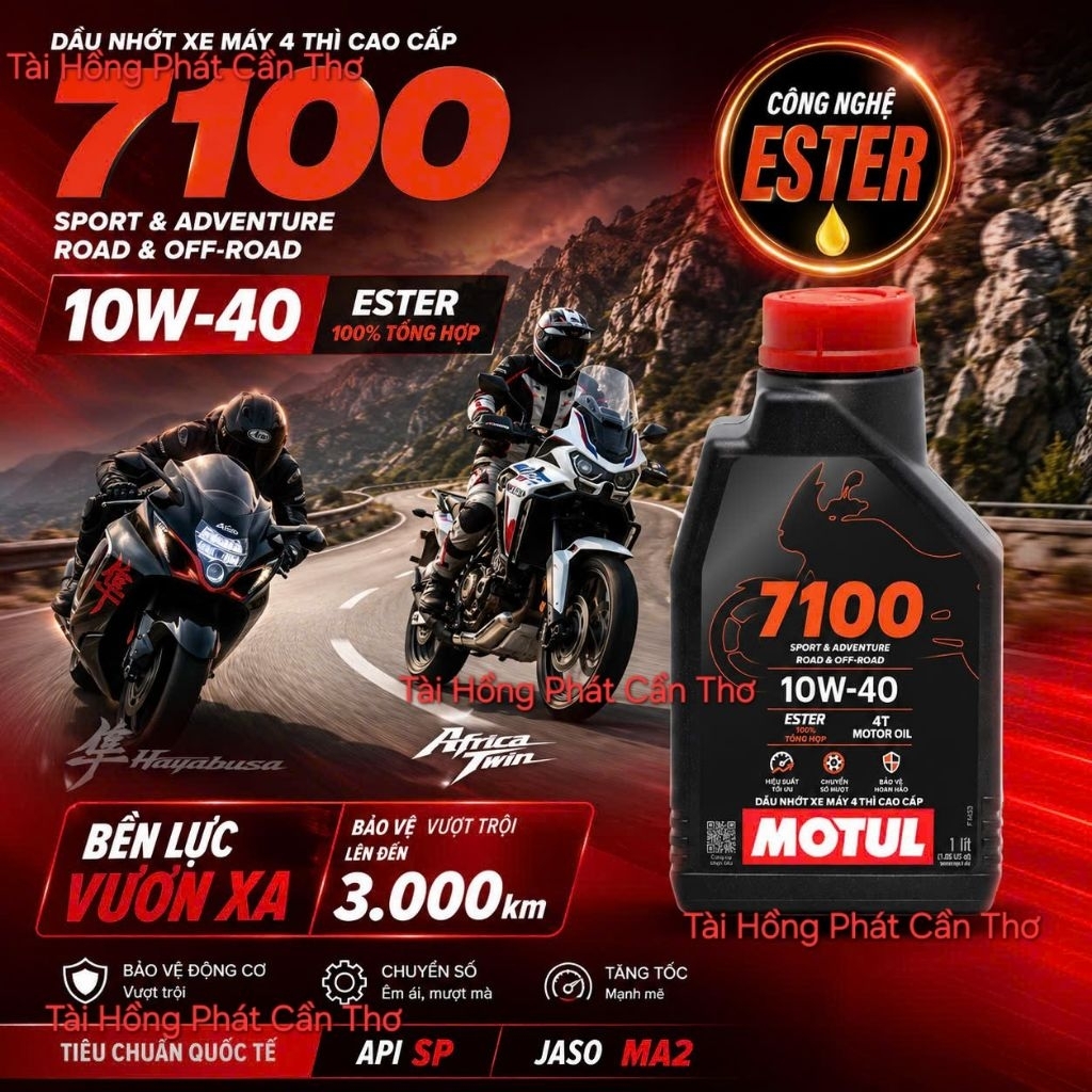Nhớt MOTUL 7100 10w40 Tổng hợp Ester