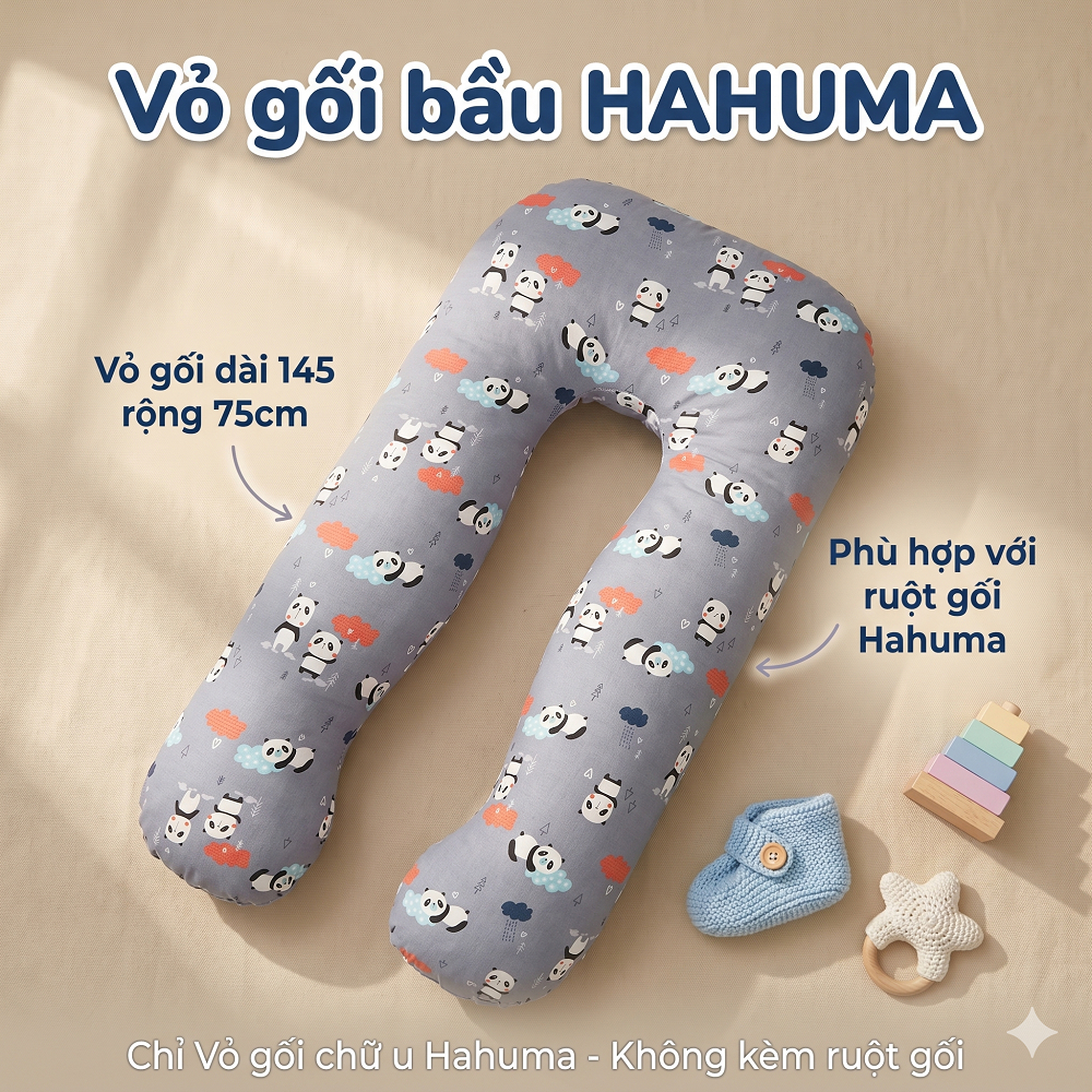 Vỏ Gối Ôm Bà Bầu Hahuma (Không Kèm Ruột Gối)