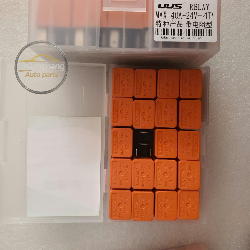 Rơ le 4 chân 5 chân 12v 24v 40a UUS, giắc cắm rơ le 4 chân, 5 chân