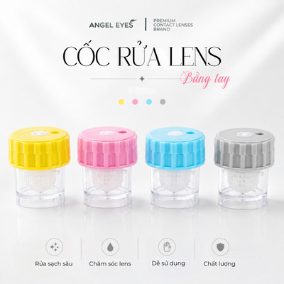 Máy rửa lens bằng tay Angel Eyes dùng để rửa kính áp tròng siêu nhanh (Máy rửa kính áp tròng | máy rửa lens xoay tay)