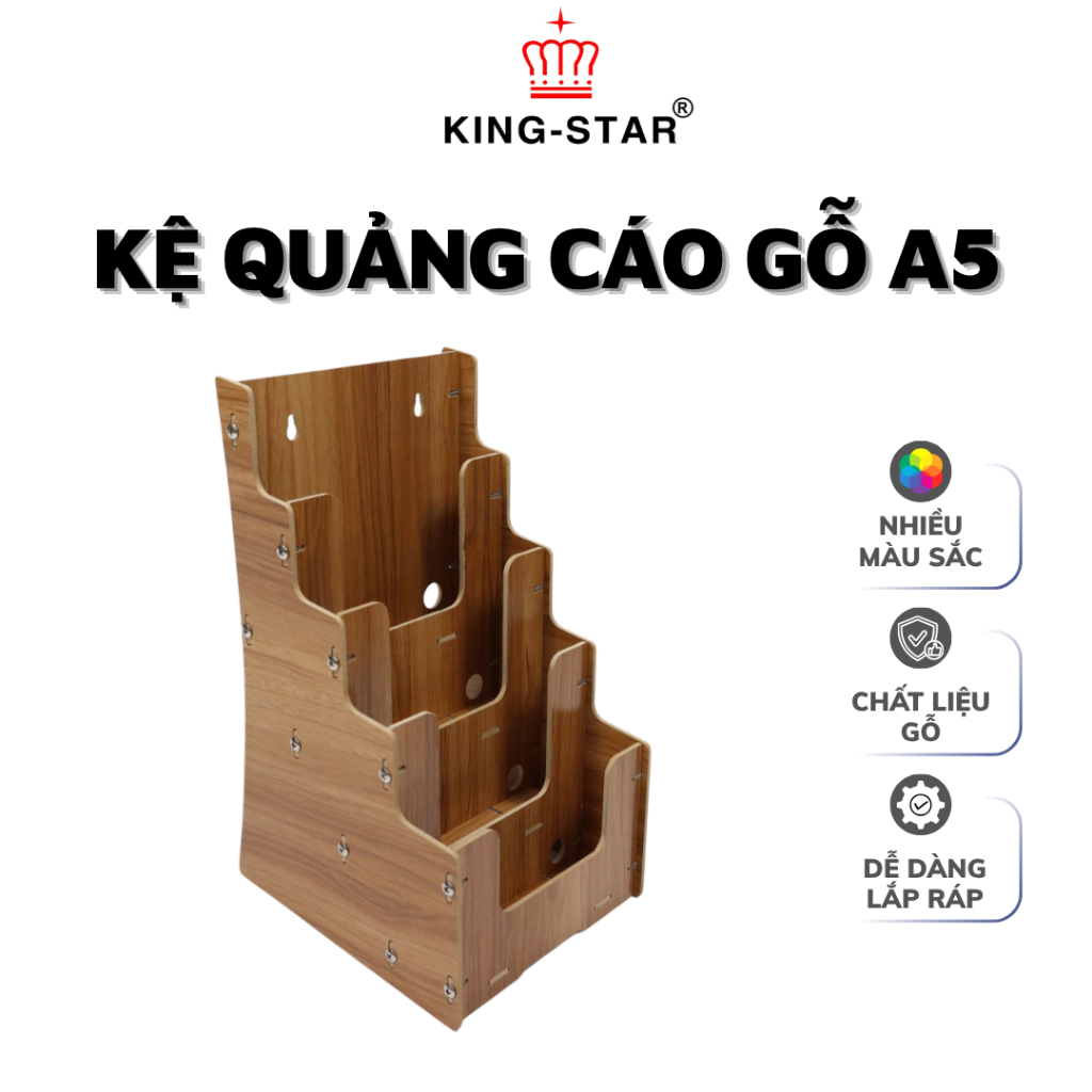 Kệ Quảng Cáo Gỗ A5 Dụng Cụ Lưu Trữ Giấy Tờ KS-22