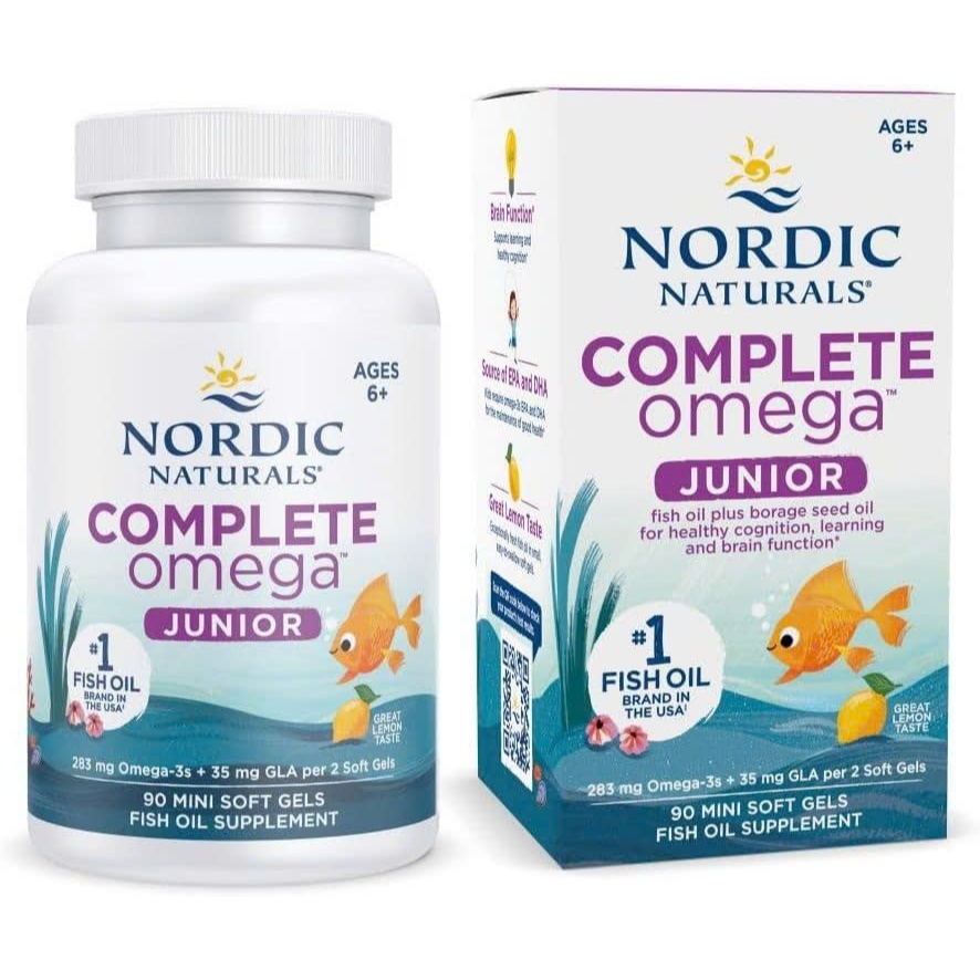 Viên Uống Omega 3-6-9 Cho Trẻ Nordic Naturals Complete Omega Junior Lemon Chính Hãng Mỹ