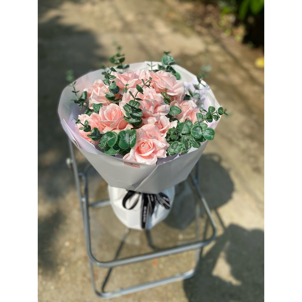 Maison bloom Bó hoa sáp ecudor mix lá size 30