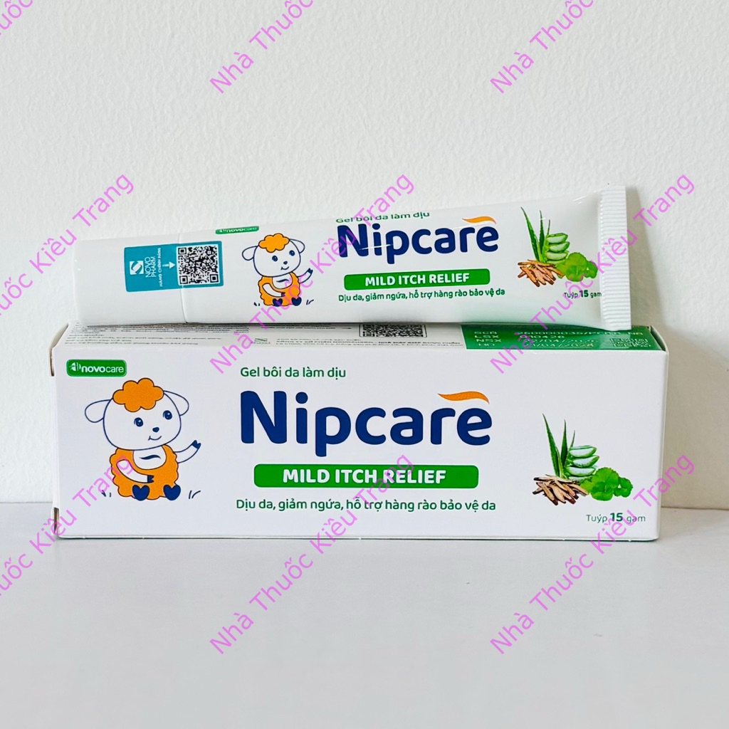 [Mới] Kem bôi Nipcare 15g - dịu da, giảm ngứa viêm, dưỡng ẩm da