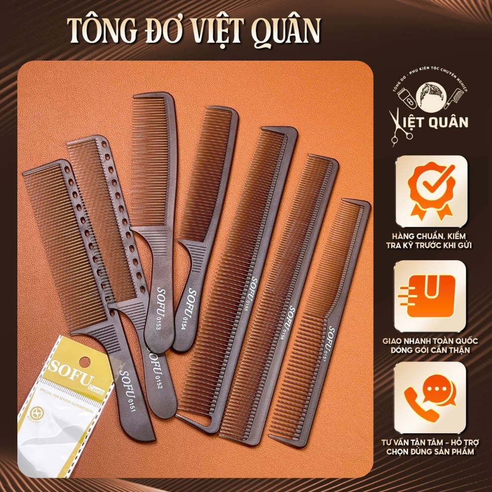 Lược Cắt Tóc Sofu Nhựa ABS Bắt Tóc Tốt