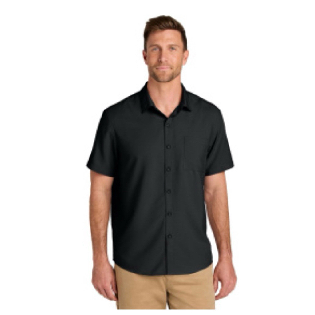 Sơ mi nam cộc tay PORT AUTHORITY size L âu ( 85-95kg)