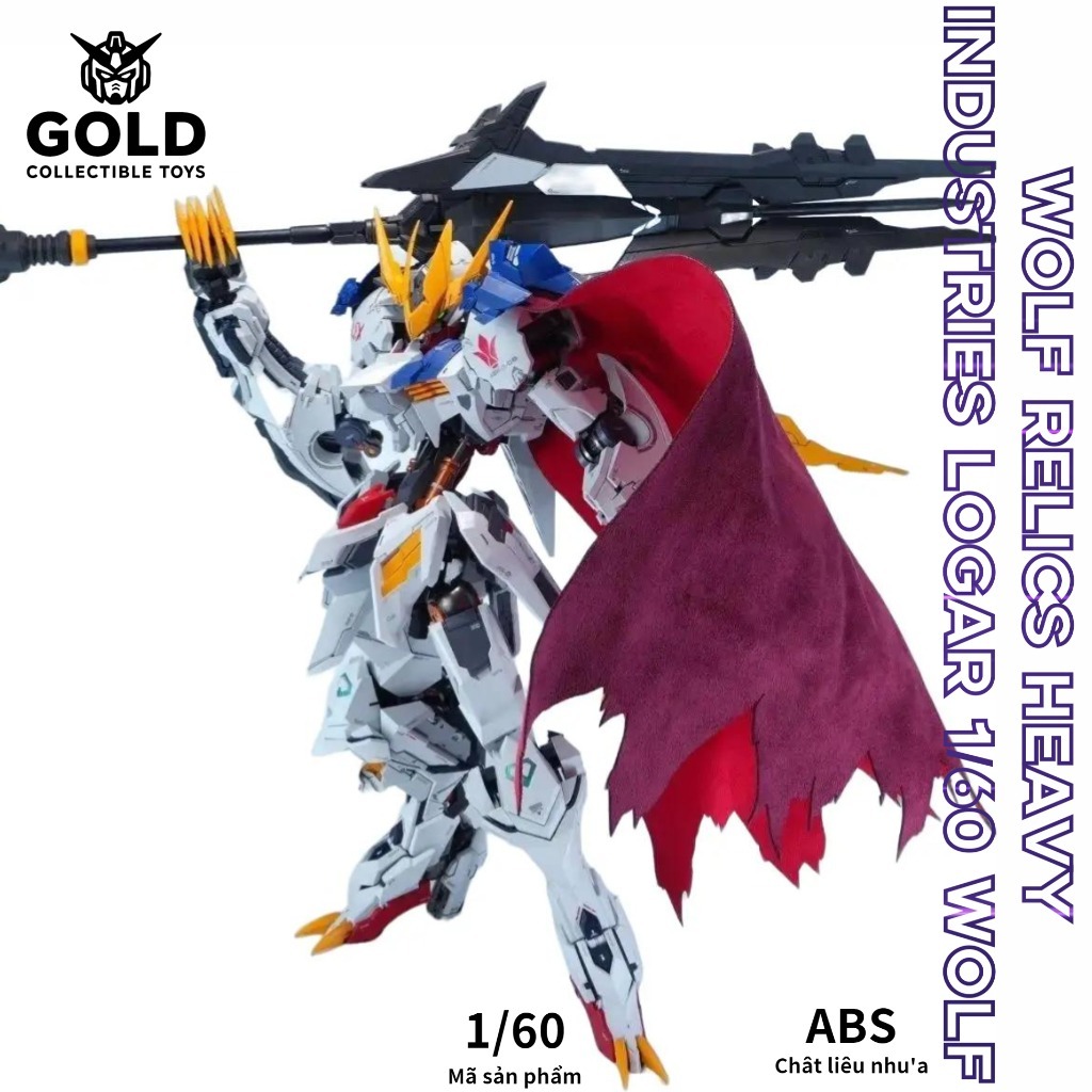 Có Sẵn Wolf Tech MG 1/100 Wolf King Barbatos Khung Kim Loại Mô Hình Lắp Ráp Cao Cấp Hot Trend Bán Ch