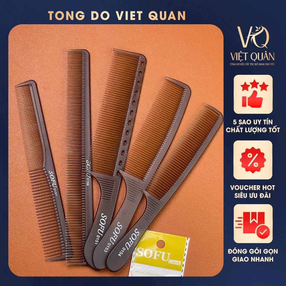 Lược Cắt Tóc Sofu Nhựa ABS Dẻo, Bắt Tóc Dể Sử Dụng