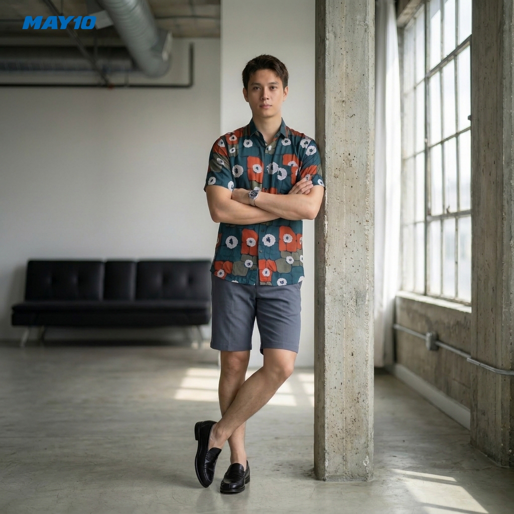 Áo Sơ mi nam cộc tay May 10 form RegularFit mã 010126030LANH 10
