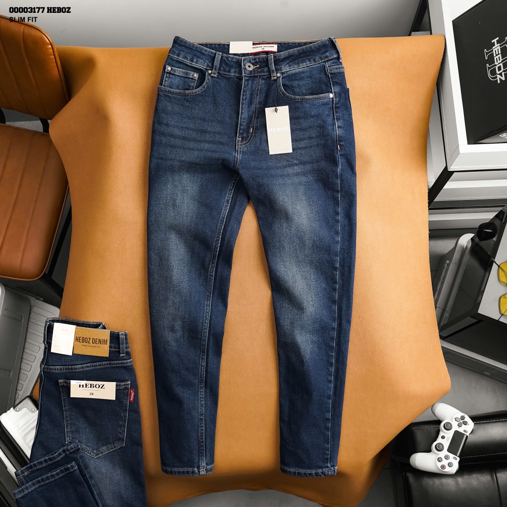 Quần jean nam HEBOZ basic slim 004 - 00003177