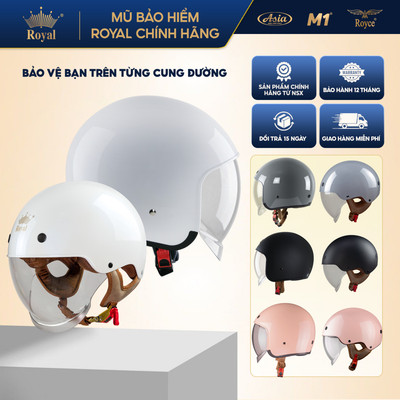 Mũ bảo hiểm 3/4 Royal M139 và Mũ nữa đầu M239 kính âm chính hãng bảo hành 12 tháng