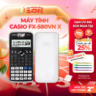 Máy Tính Casio FX-580VN X Dành Cho Học Sinh Cấp 2 Cấp 3 Dùng Phòng Thi Đại Học