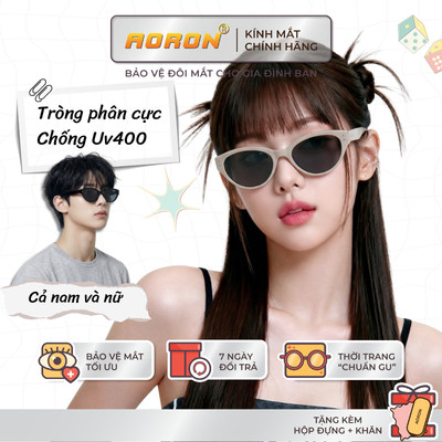 Kính Mát Phân Cực Thời Trang Unisex AORON Chống UV Giảm Chói Bảo Vệ Mắt Phù Hợp Mọi Khuôn Mặt AK318