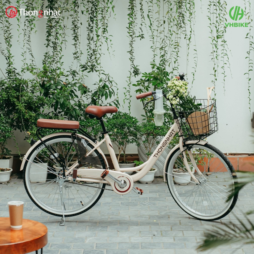 Xe đạp Thống Nhất Mini nữ LD 26inch (TẶNG đệm yên, khóa, chuông xe, chắn chân)