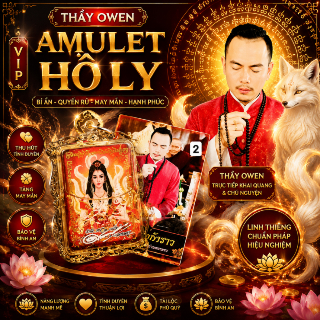 Amulet Hồ Ly Owen Thái Lan VIP – Hỗ Trợ Duyên Lành & May Mắn