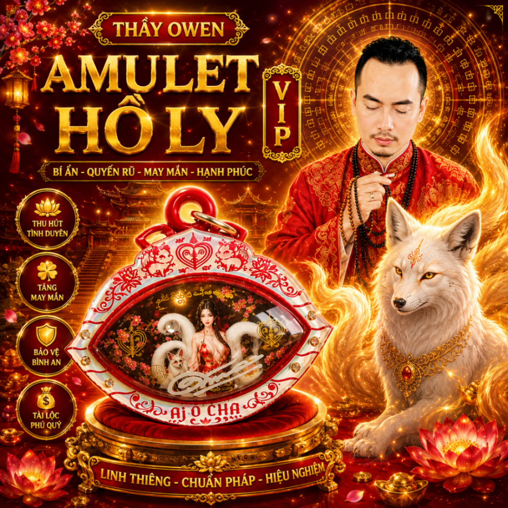 Amulet Hồ Ly 9 Đuôi VIP – Thu Hút Nhân Duyên Tích Cực Achan Owen