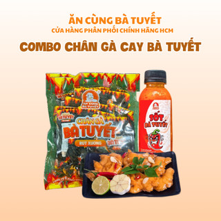 COMBO CHÂN GÀ CAY: 20 chân gà các loại + 1 chai SỐT xuất huyết LỚN bà tuyết