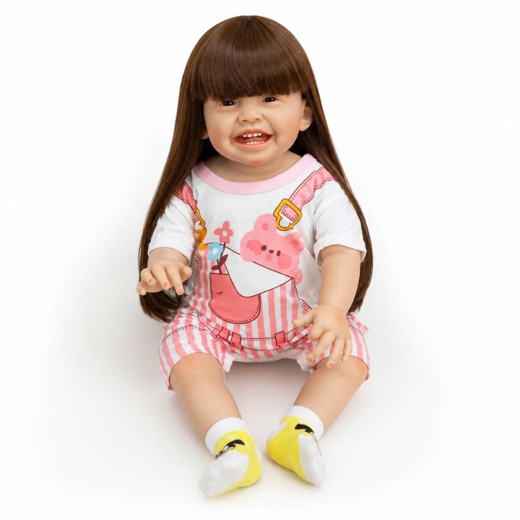 Búp Bê Mila Bé Gái 70 cm = 28 inch NPK Reborn Vinyl Doll PVN142