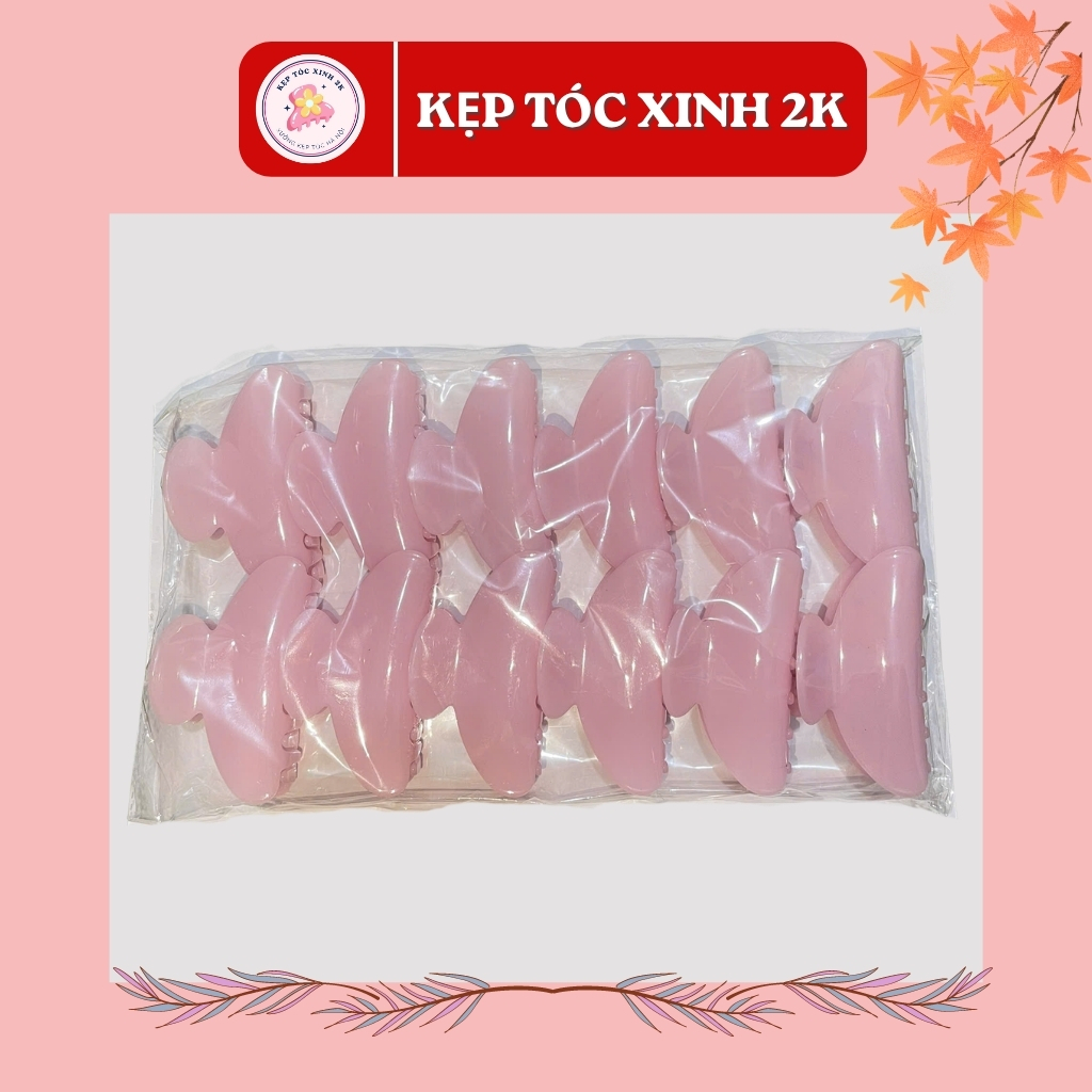 Set 12 Kẹp Tóc Hình Trăng Khuyết, Nhựa cao cấp, Bền, Kẹp Tóc Hàm Cá Mập Cho Nữ #TQ06 - Kẹp tóc xinh 