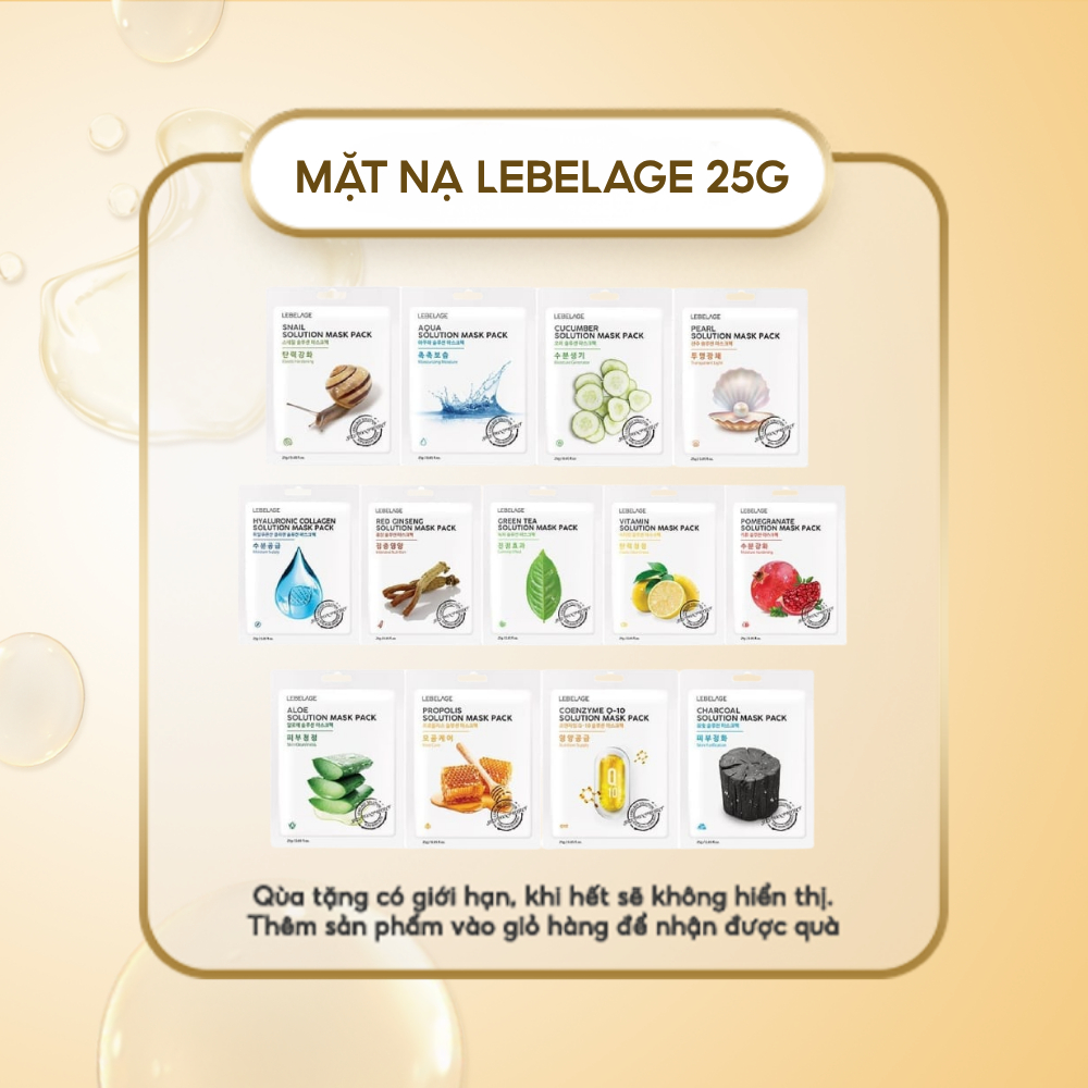 [QUÀ TẶNG] Mặt Nạ Dưỡng Da Lebelage 25gr (Ngẫu Nhiên) - 1 Mặt Nạ