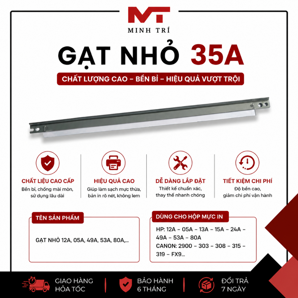 Gạt nhỏ 35A dùng cho HP 1102, 1006, Canon LBP6030, LBP6230dn | Mực In Minh Trí