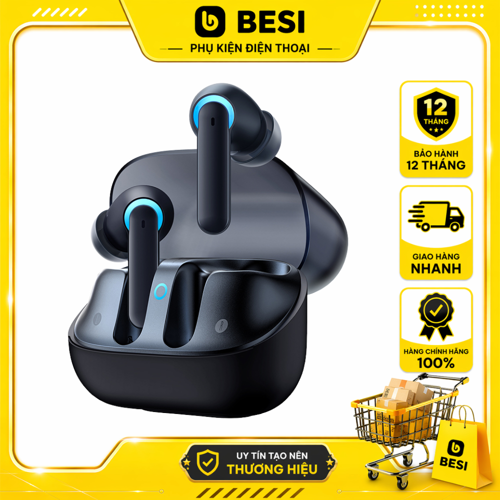 Tai Nghe TWS Baseus AeQur G10 | Kết Nối Cùng Lúc PC & Điện Thoại, Chuyên Game Không Trễ