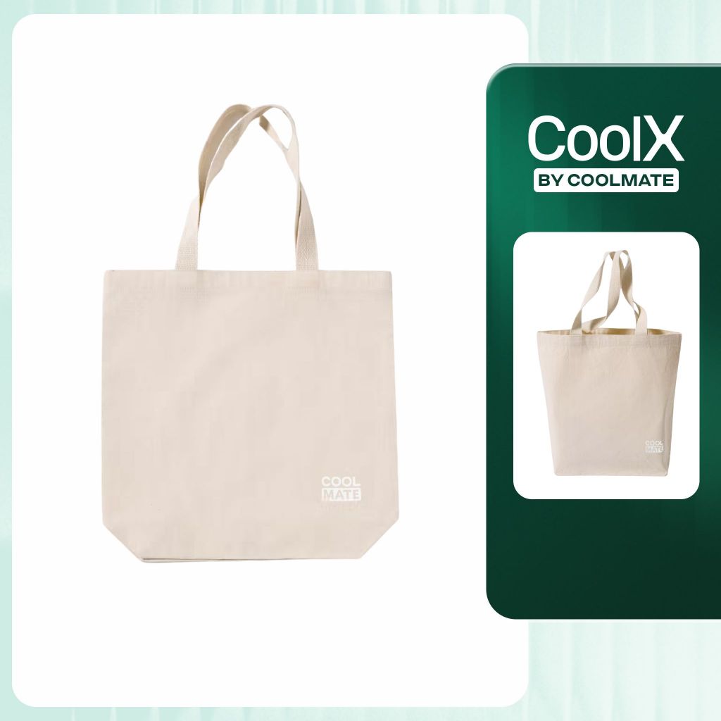 Túi Tote Canvas in logo Coolmate