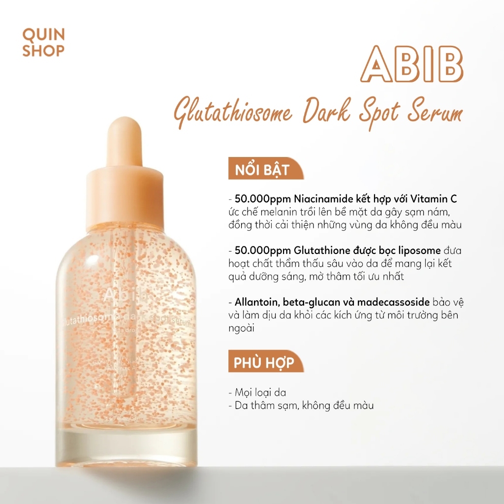 Tinh Chất Dưỡng Sáng Da, Đều Màu Abib Glutathiosome Dark Spot Serum Vita Drop 50ml