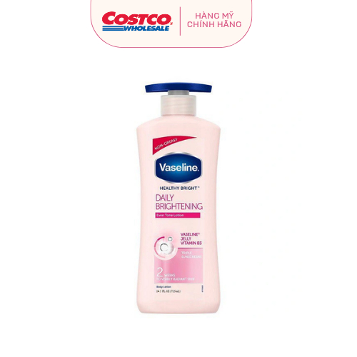 [HÀNG NHẬP MỸ] Sữa dưỡng thể Vaseline Healthy Bright Daily Brightening 725ml
