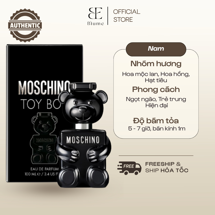 [ FULL 100ML ] Nước hoa nam Toy Boy mùi tươi mới - Blume Tiệm Nước Hoa