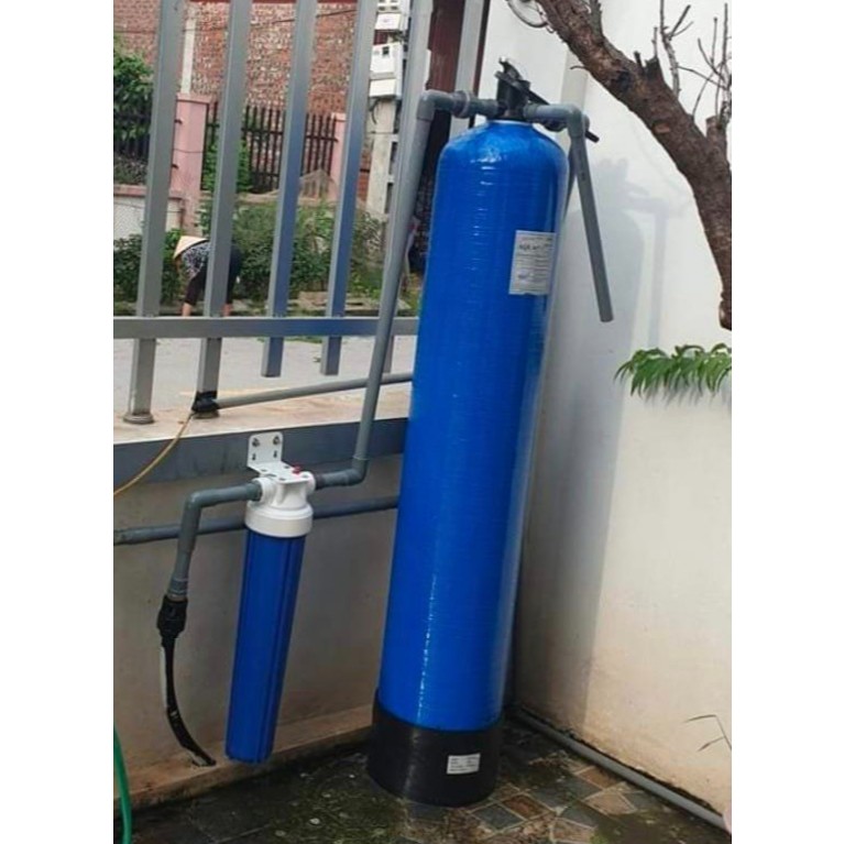 Cột lọc thô Composite 1054 full vật liệu lọc.(7 tầng vật liệu lọc)