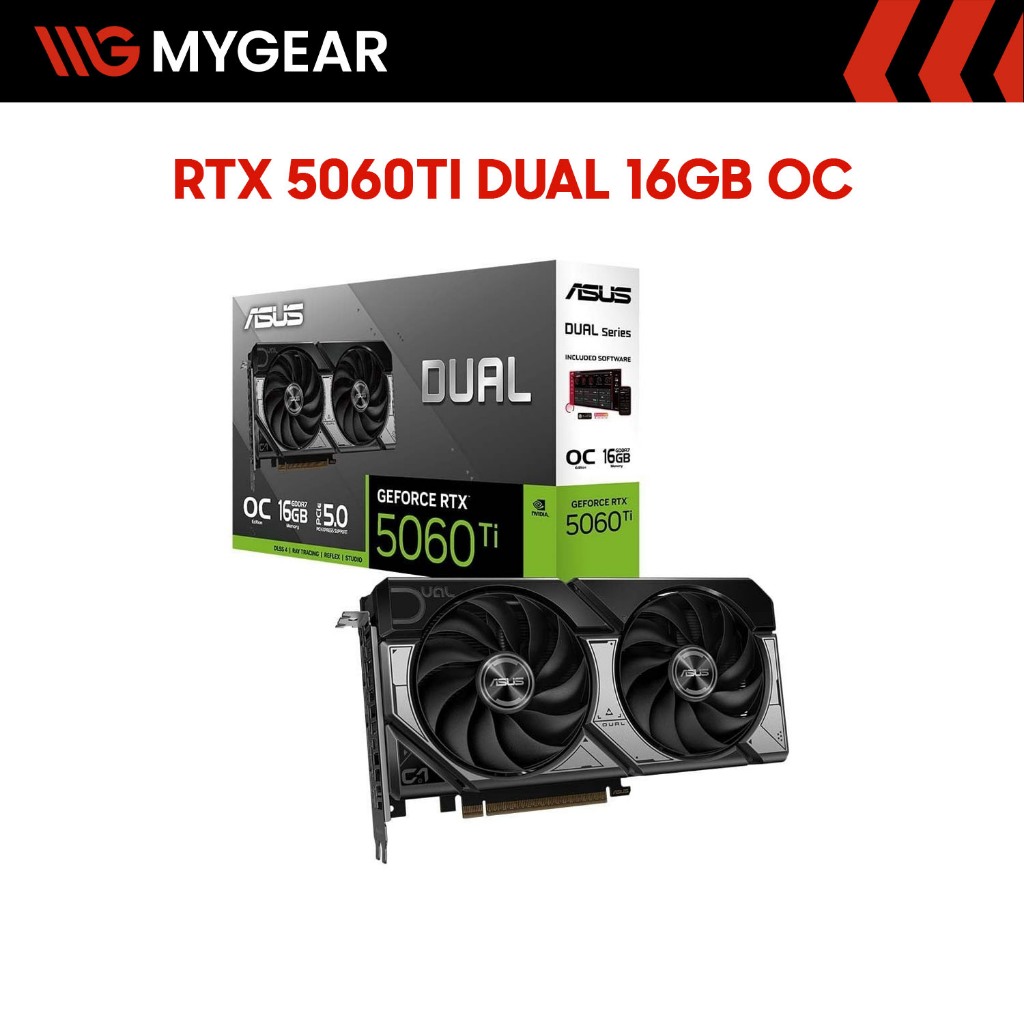 Card màn hình ASUS Dual GeForce RTX 5060 Ti 16GB GDDR7 OC Edition