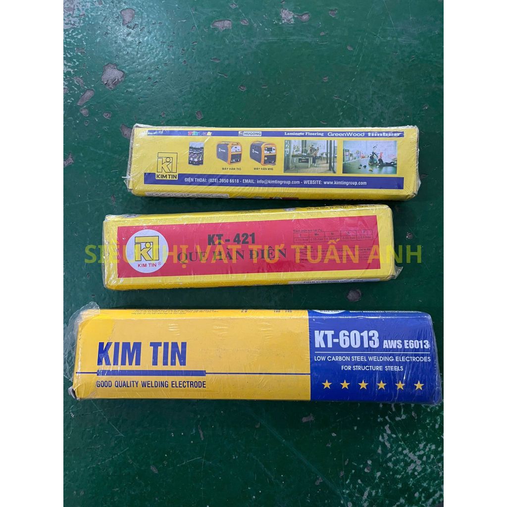 [QUE HÀN SẮT KIM TÍN] QUE HÀN SẮT QUE HÀN ĐIỆN KIM TÍN KT421 KT6013 2.5MM 3.2MM 2.5LI 3.2LI HỘP 2.5K