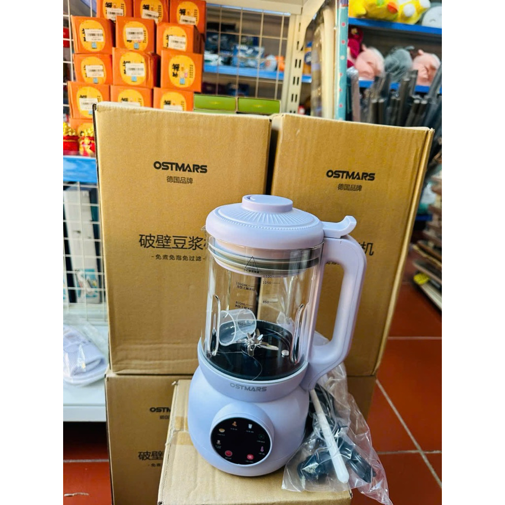 🥜 🥜 🌰 MÁY LÀM SỮA HẠT CỐI THUỶ TINH OSTMARS 1L