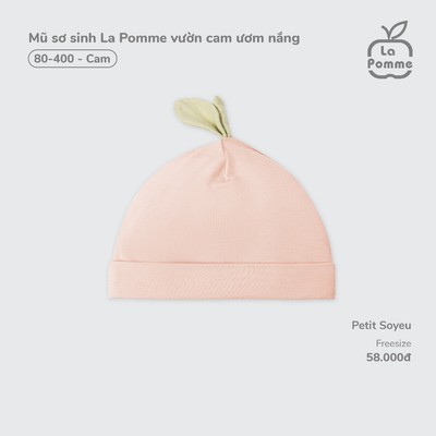 Mũ sơ sinh La Pomme vườn cam ươm nắng - Sợi Petit Soyeu thoáng mát - Bé trai/gái - Freesize