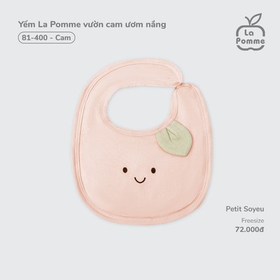 Yếm La Pomme vườn cam ươm nắng - Sợi Petit Soyeu thoáng mát - Bé trai/gái - Freesize