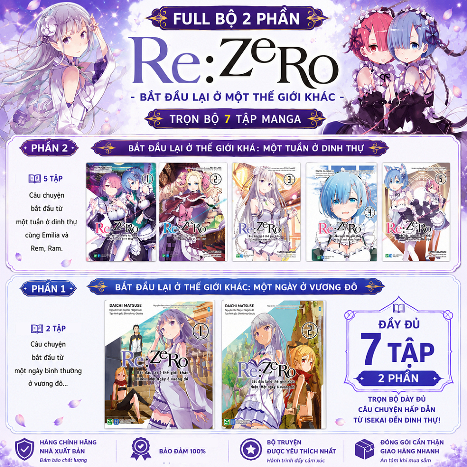 Re:Zero − Bắt đầu lại ở thế giới khác - Full bộ ảnh 2 phần
