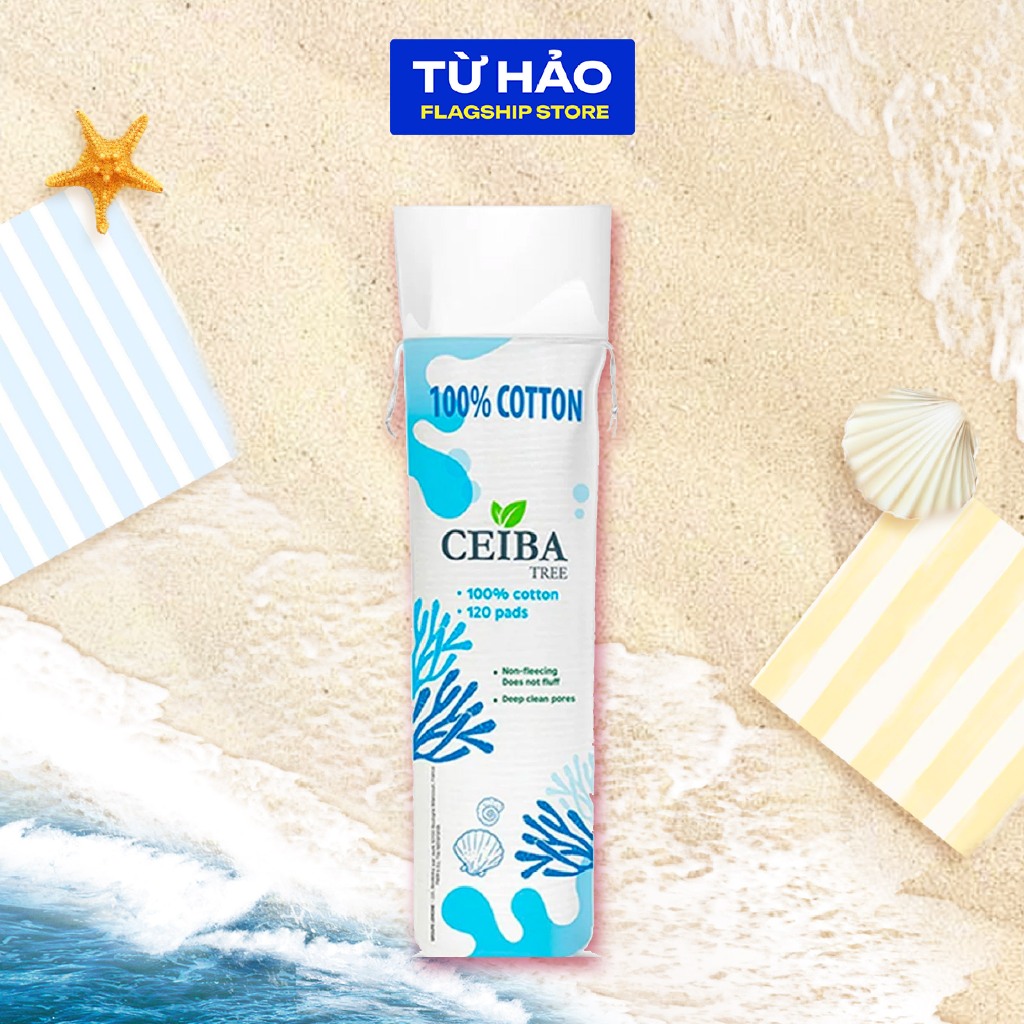 Bông Tẩy Trang Làm Sạch Da Ceiba 80miếng/120miếng