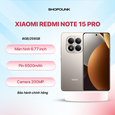 Điện Thoại Xiaomi Redmi Note 15 Pro | 8GB 256GB | Bảo Hành Chính Hãng Tháng