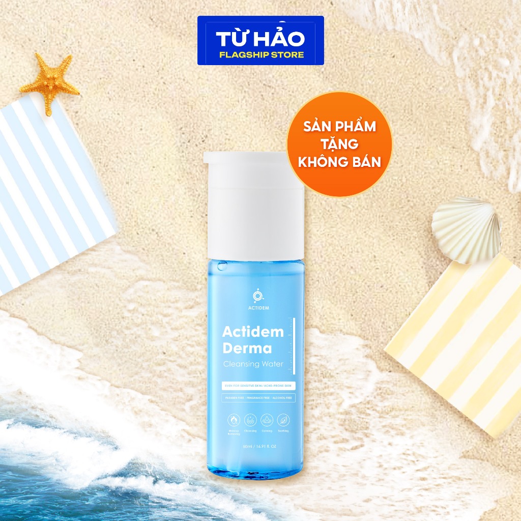 Hàng tặng không bán Nước Tẩy Trang Actidem Derma Cleansing Water 50ml - Từ Hảo