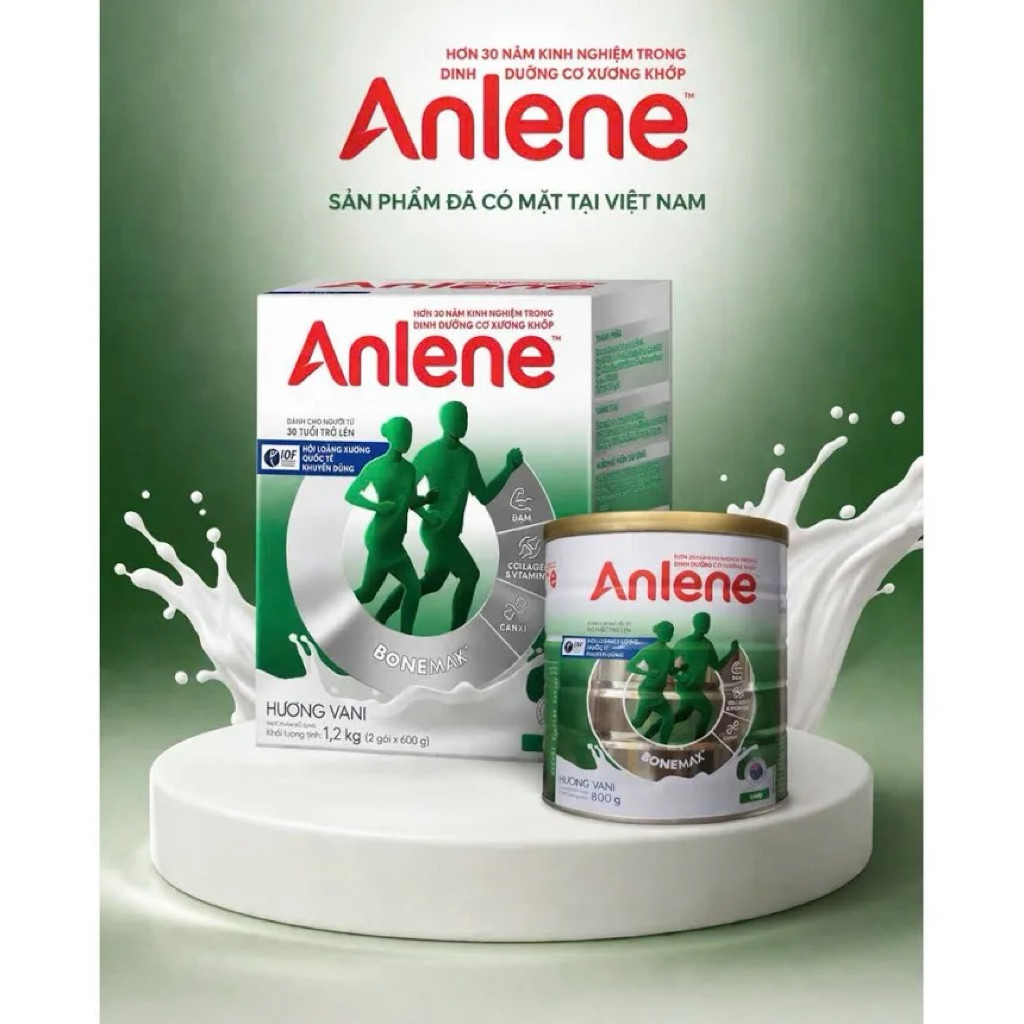 Sữa bột Anlene Gold 3X cho sức khoẻ cơ xương khớp Lon 800g
