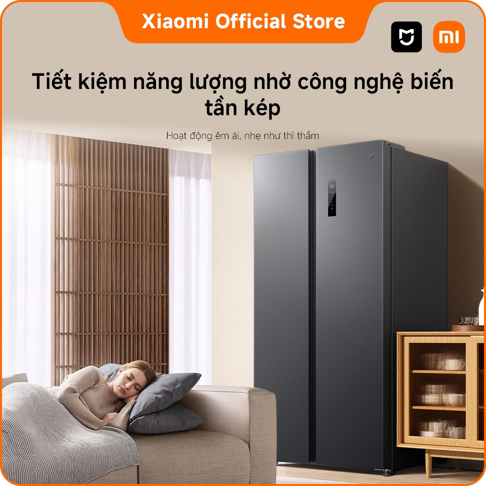 [MỚI RA MẮT] Tủ lạnh Xiaomi 2 cánh Side by Side Xiaomi Mijia Refrigerator 635L | Dung tích lớn | Bảo hành 2 năm | BigBuy360 - bigbuy360.vn