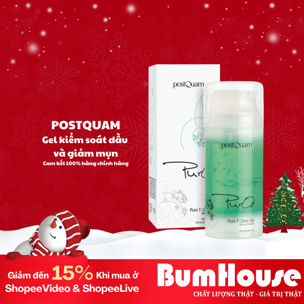 [HÀNG CTY] Gel Giảm Mụn Và Kiềm Dầu Vùng Chữ T POSTQUAM Pure T - Zone 100ML