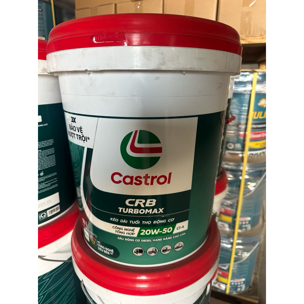 Nhớt động cơ castrol Turbomax 20w50 , CI4 - Xô 18L
