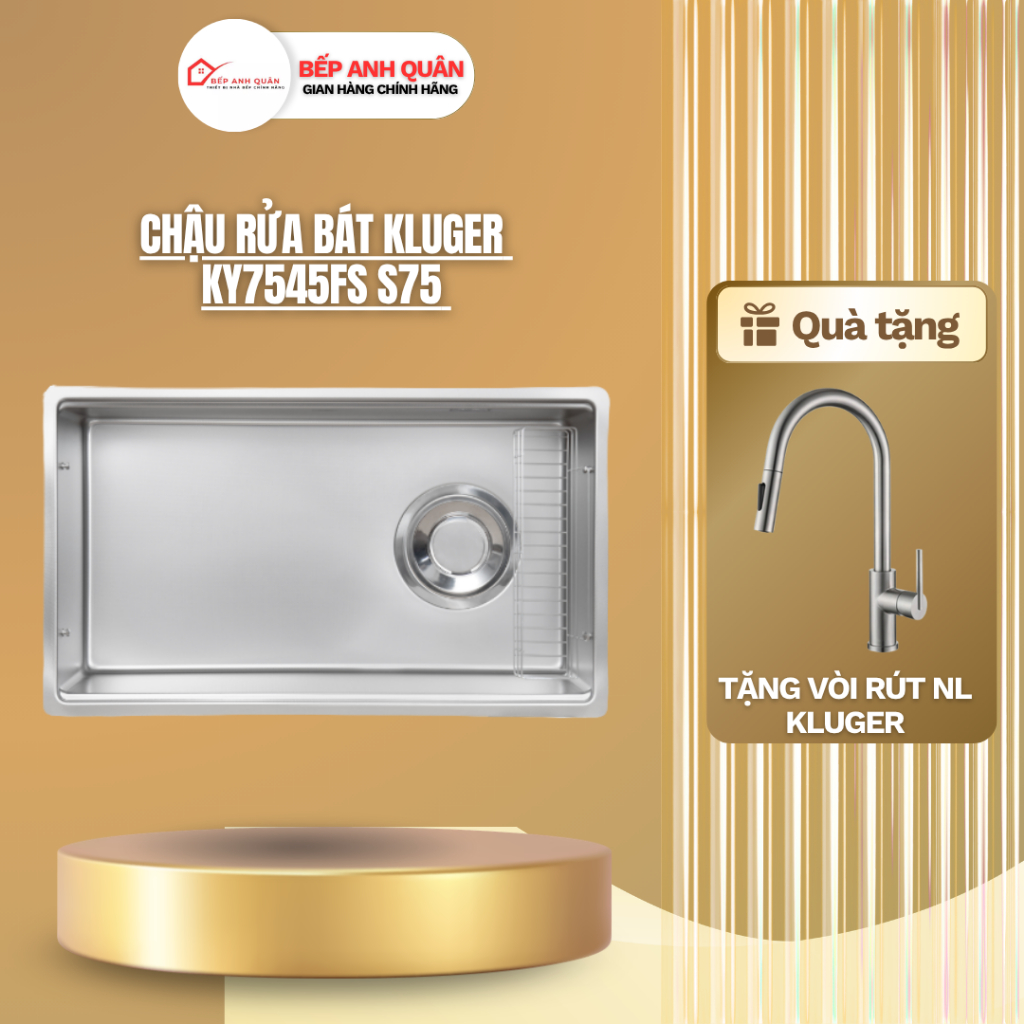 Chậu rửa bát Kluger KY7545FS - S75 | HÀNG CHÍNH HÃNG